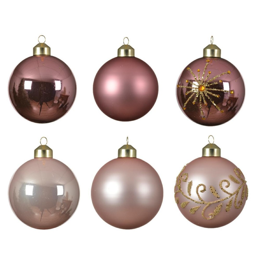 SFERA VETRO SHINY GLITTER PINK